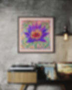 Thumbnail: Blue Lotus Silk Painting