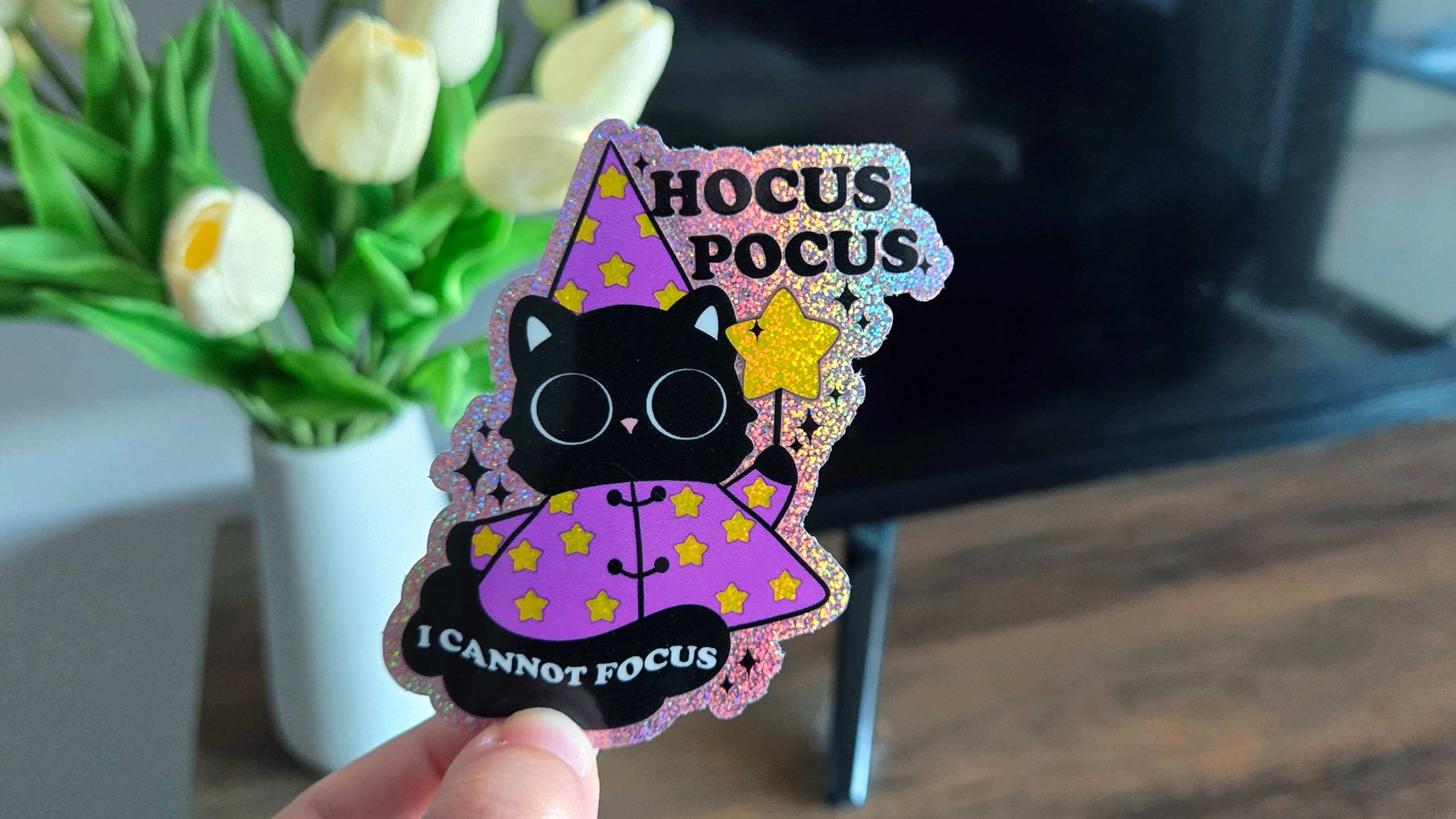 Hocus Pocus Cannot Focus Sticker