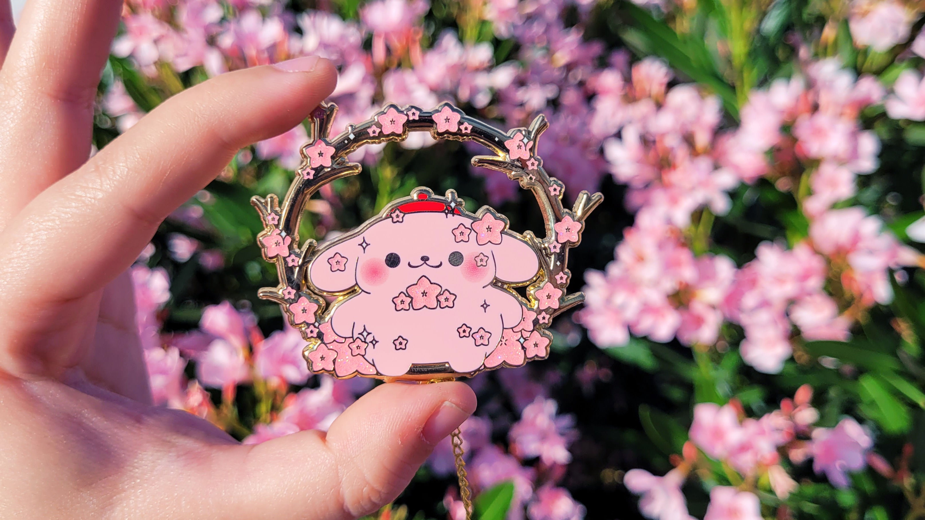 Sakura PomPom Enamel