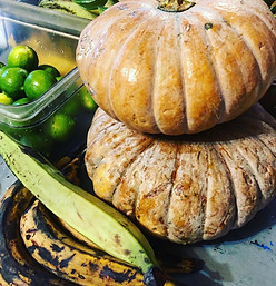 local pumpkins for our veggie soup