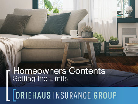 Homeowners Contents - Setting the Limits