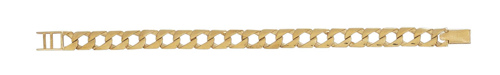 9kt yellow gold kids curb bracelet