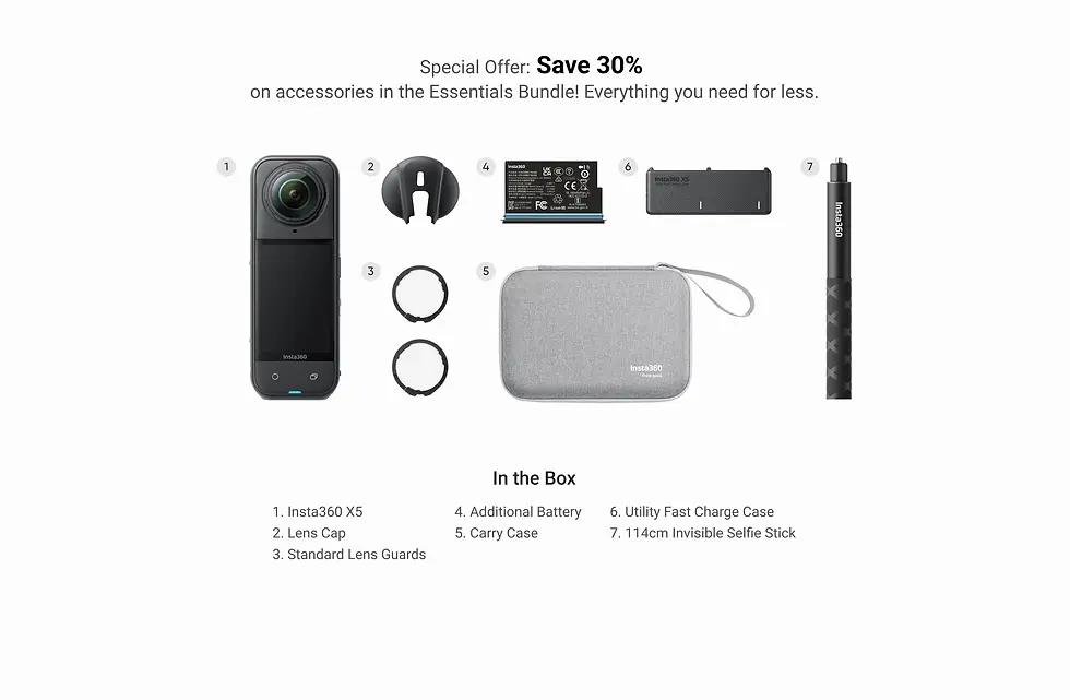 Thumbnail: Insta360 - x5 - essentials bundle