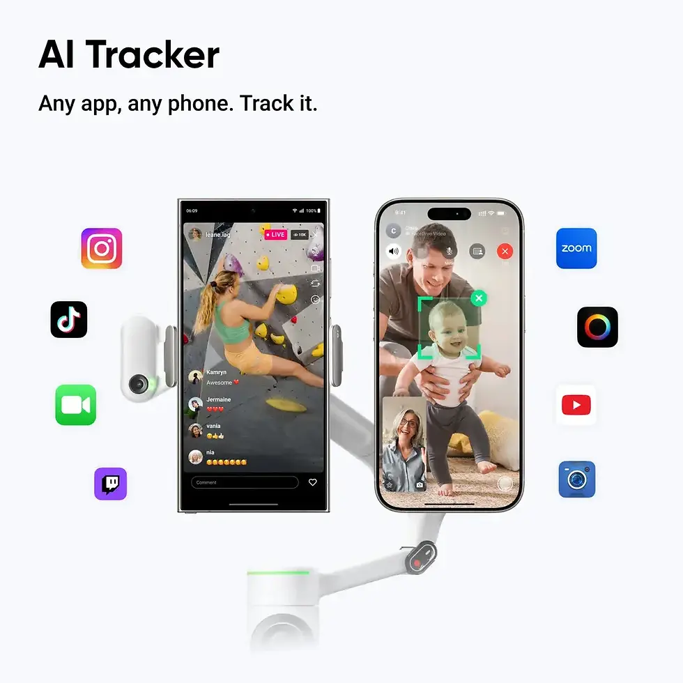 Thumbnail: Insta360 - Flow 2  - Grey - Ai Tracker Bundle