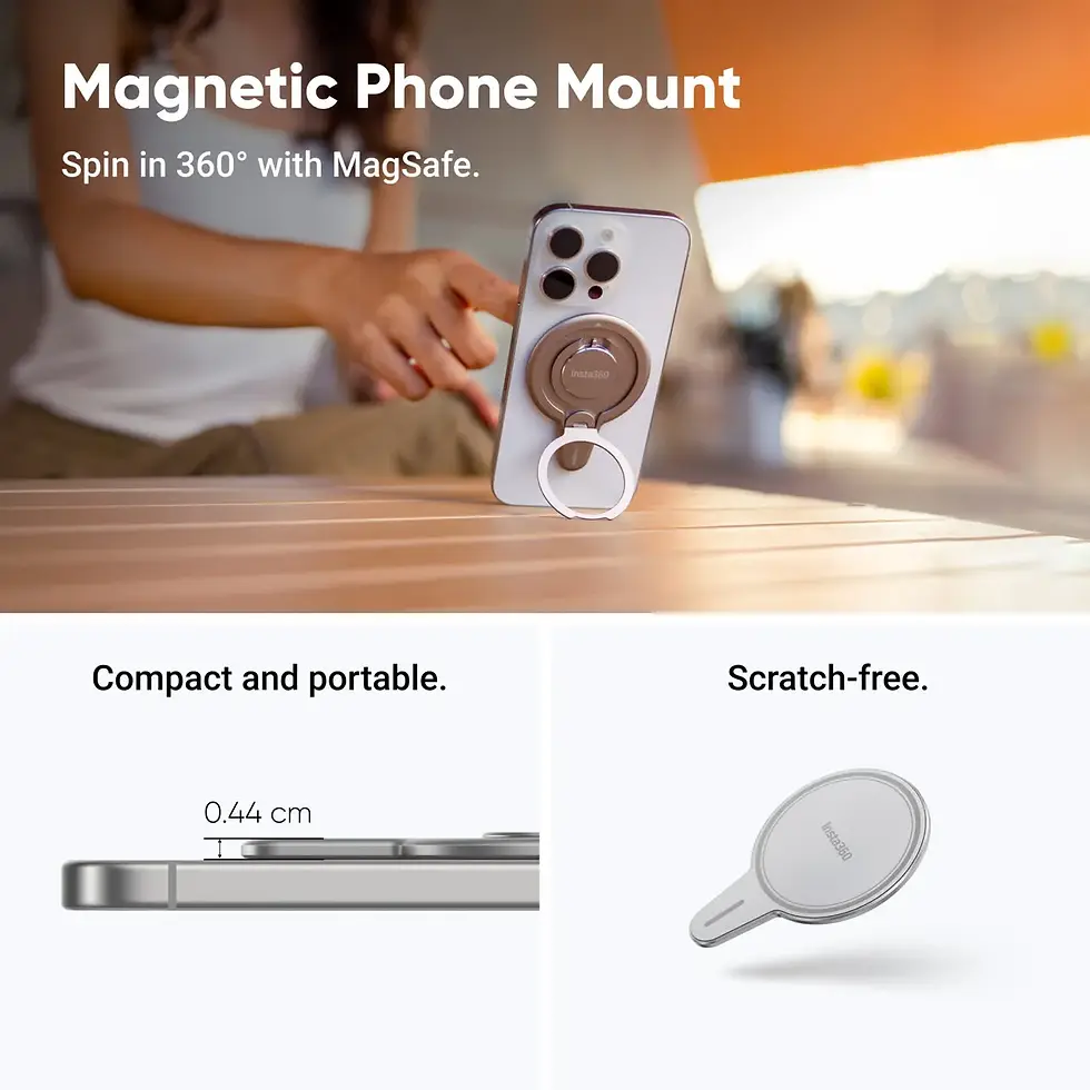 Thumbnail: Insta360 Flow 2 Pro smartphone gimbal stabilizer in grey with creator kit accessories