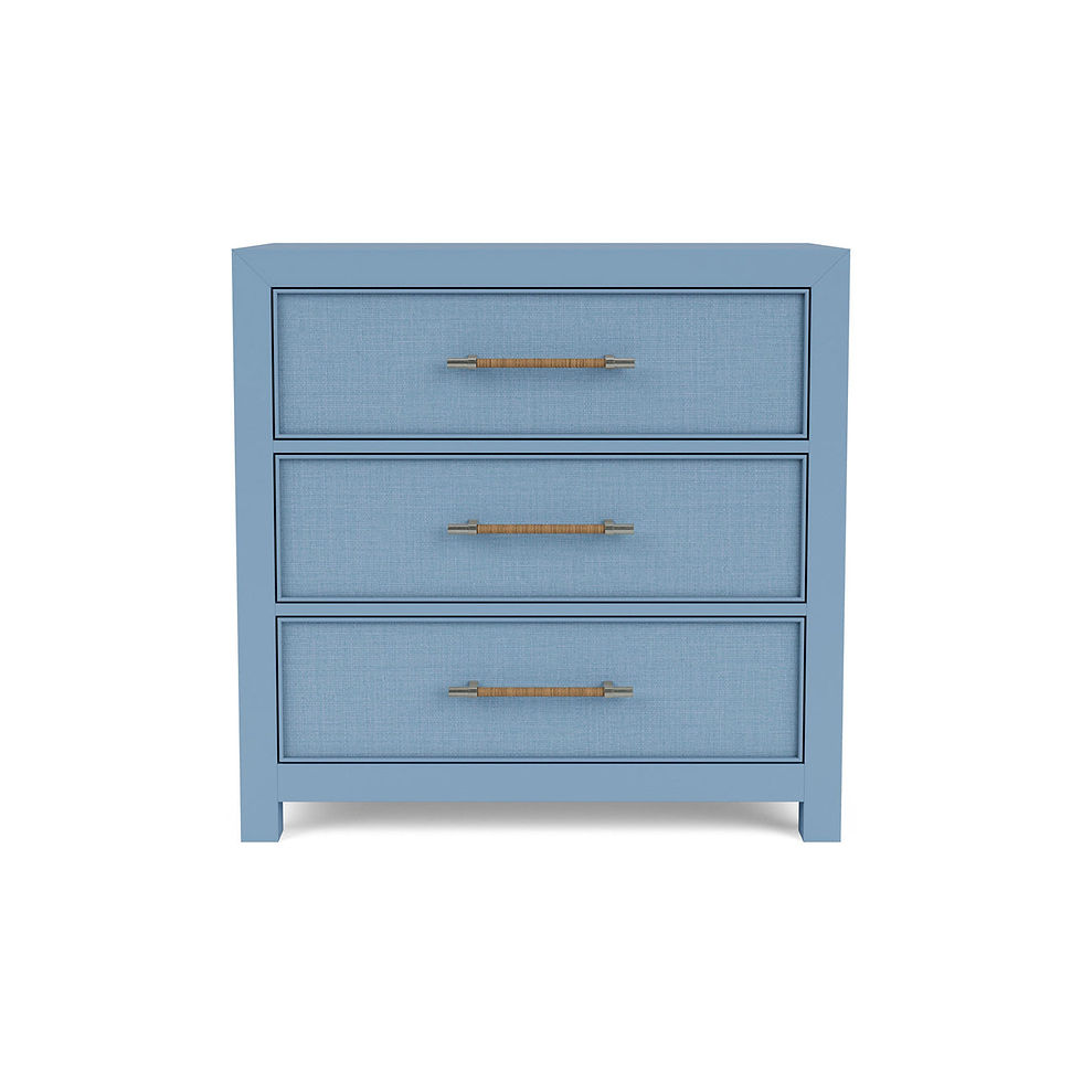 3-Drawer Night Stand - Blue