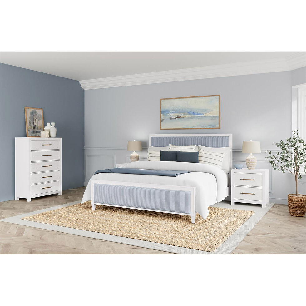Thumbnail: White 2-Drawer Nightstand