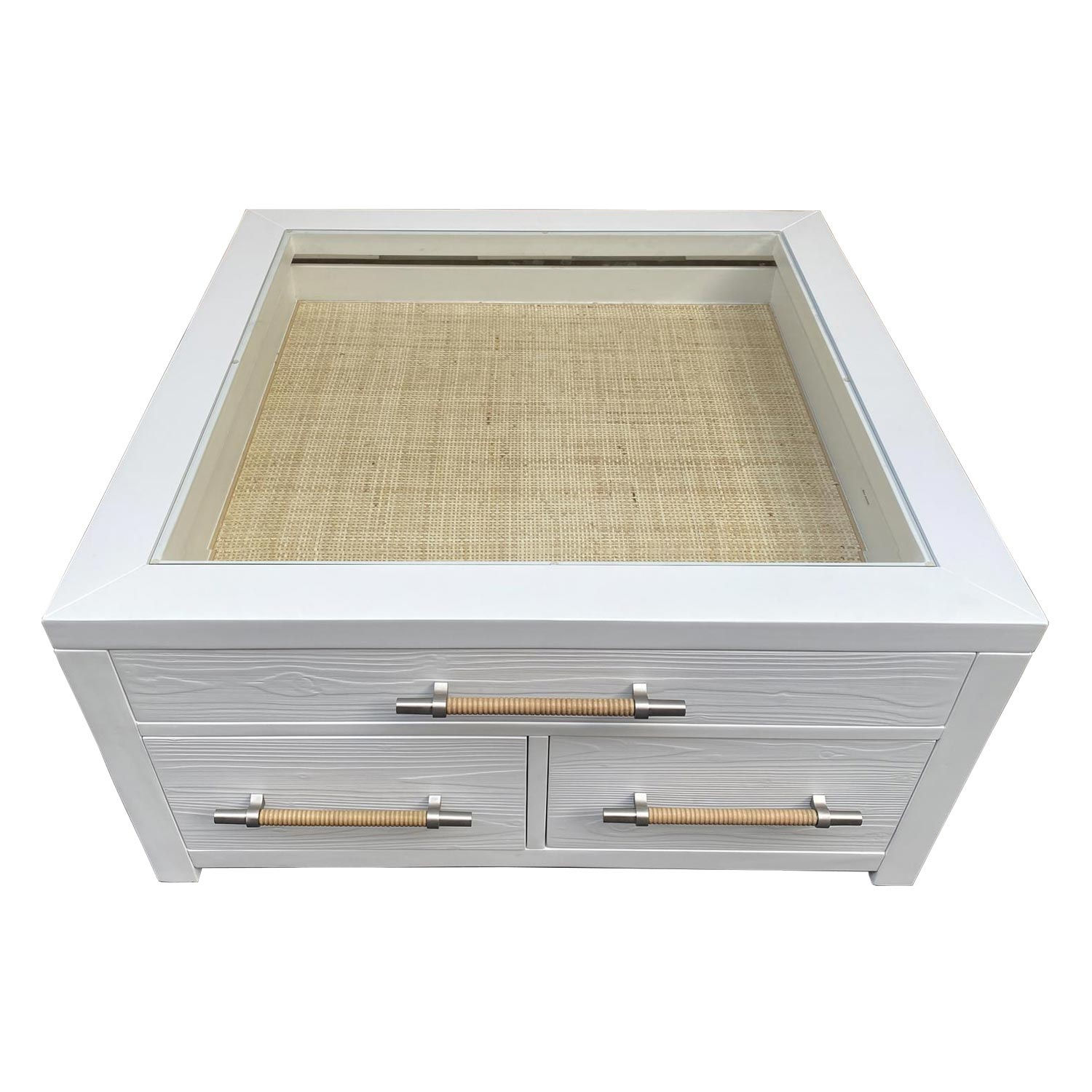 White Collectors Cocktail Table