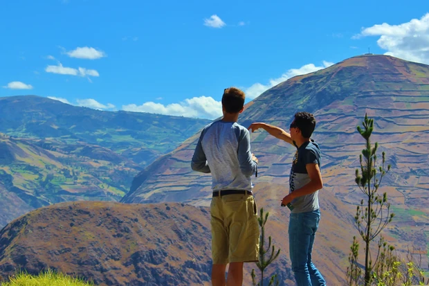 Andes view in the Nariz del Diablo ecuador
