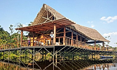 Sacha Lodge surrounded by the Ecuadorian Amazon rainforest