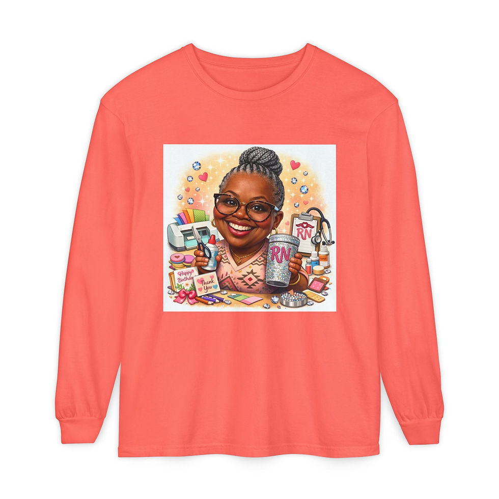 Thumbnail: Unisex Garment-dyed Long Sleeve T-Shirt