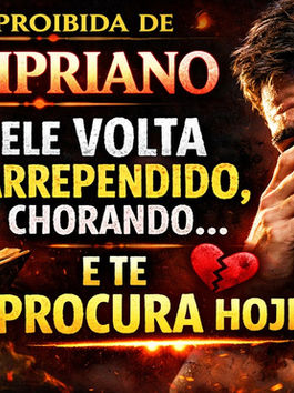 ORAÇÃO PROIBIDA DE SÃO CIPRIANO: ELE VAI VOLTAR ARREPENDIDO, CHORANDO E TE PROCURAR HOJE