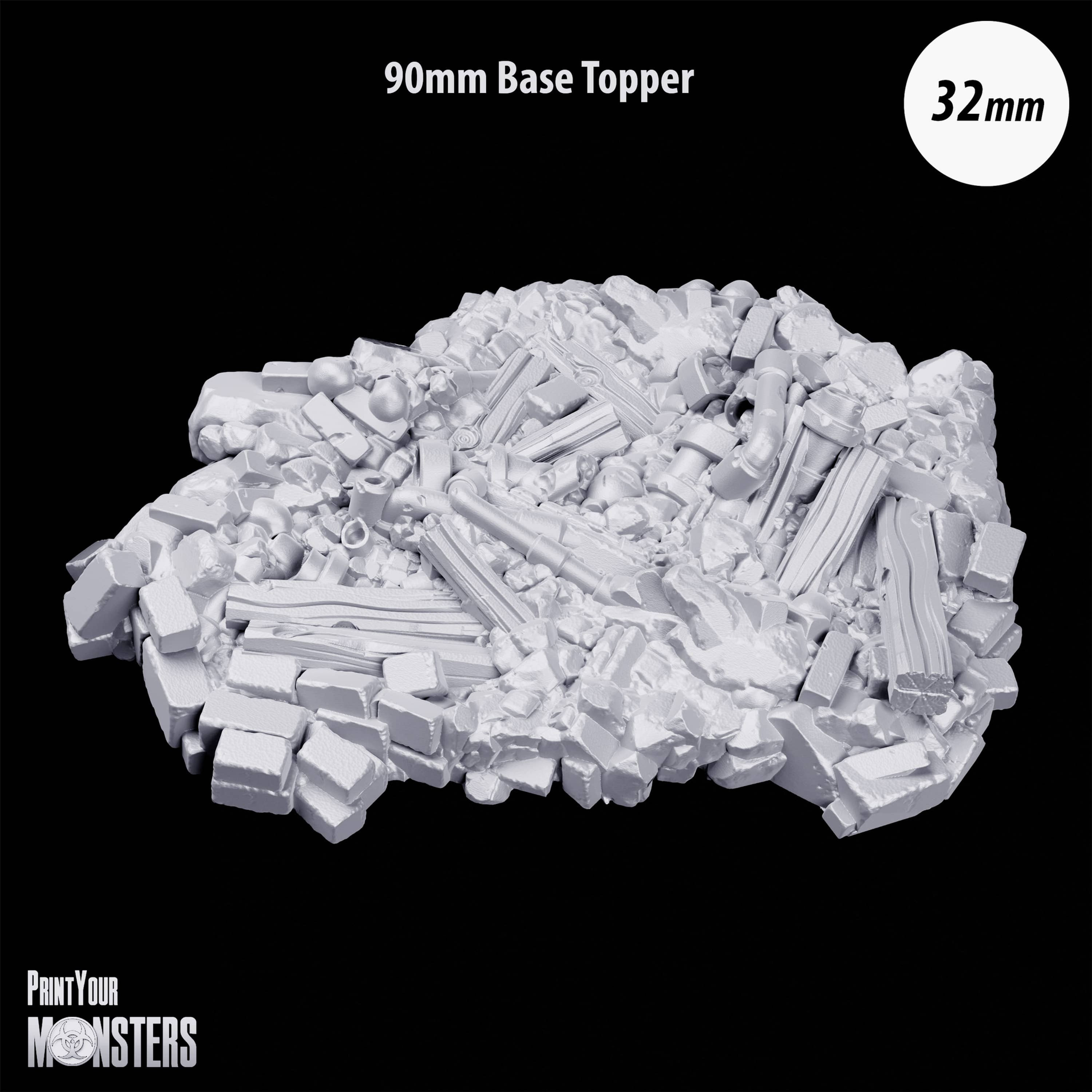 90mm Toxic Rat Base Topper A