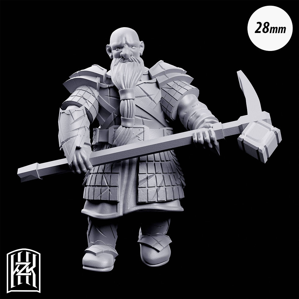 Thumbnail: StoneHand Dwarf Mattocks Warriors