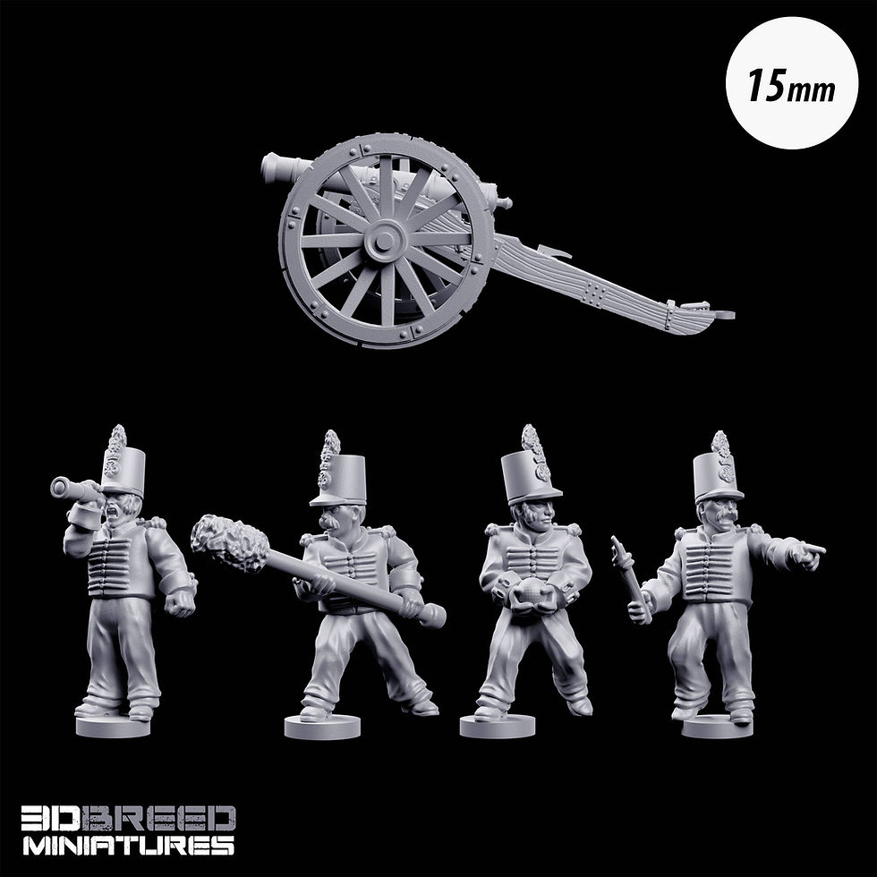 15mm Napoleonic British 6 pdr Cannon