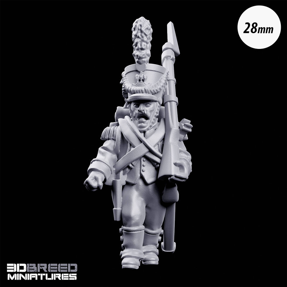 Thumbnail: 28mm Napoleonic French Chasseurs Infantry