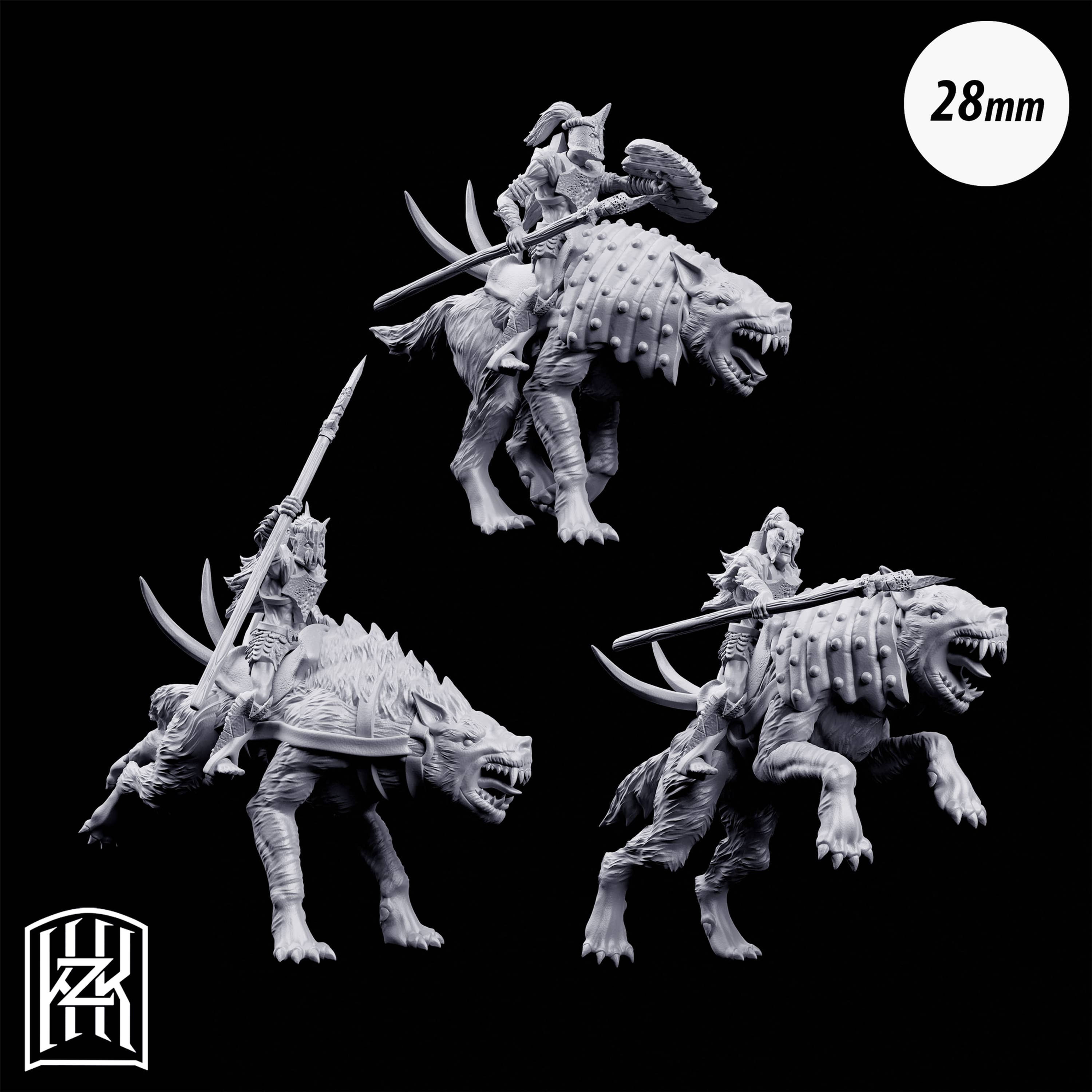 Dire Wolf Spear Riders