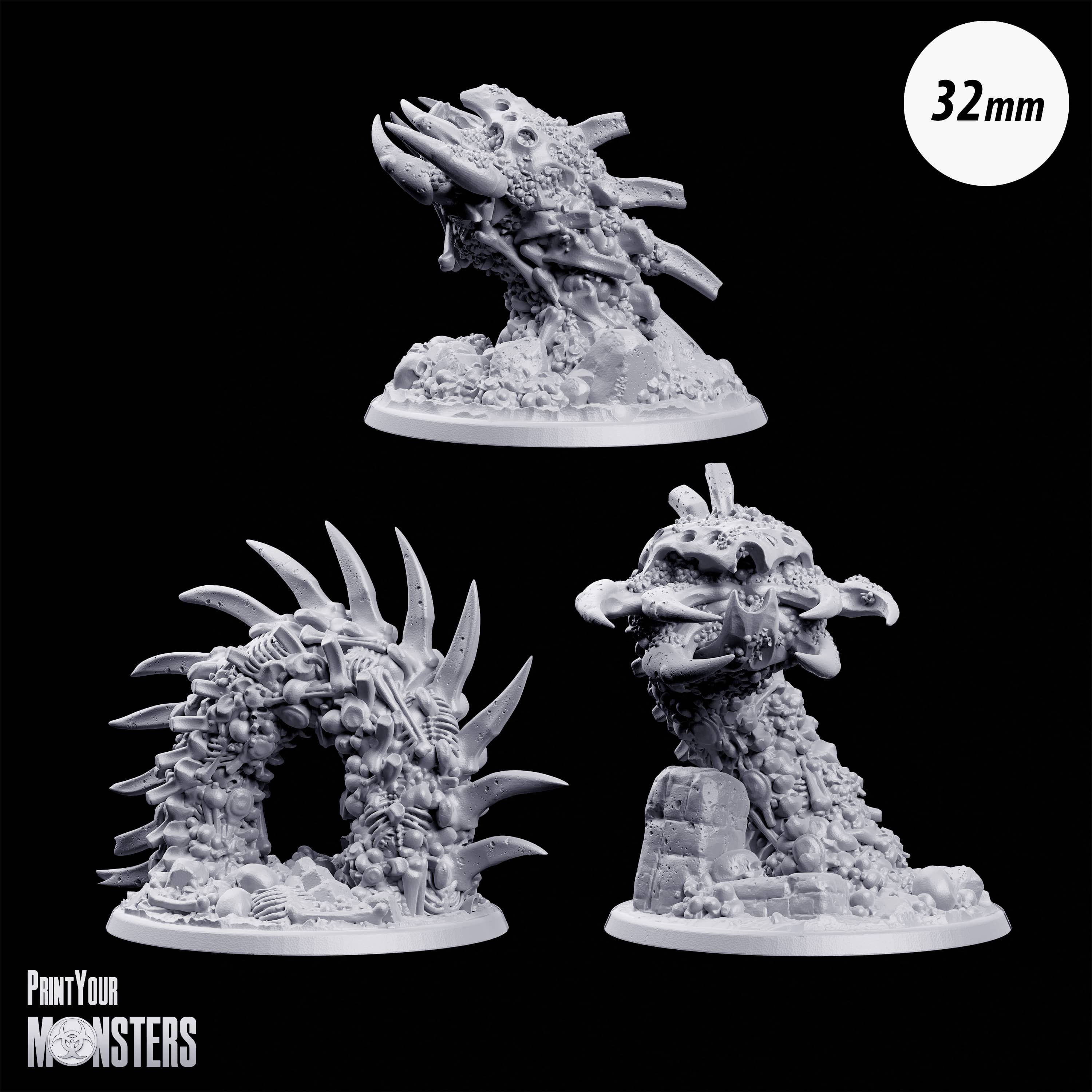 Giant Bone Worms Pack A