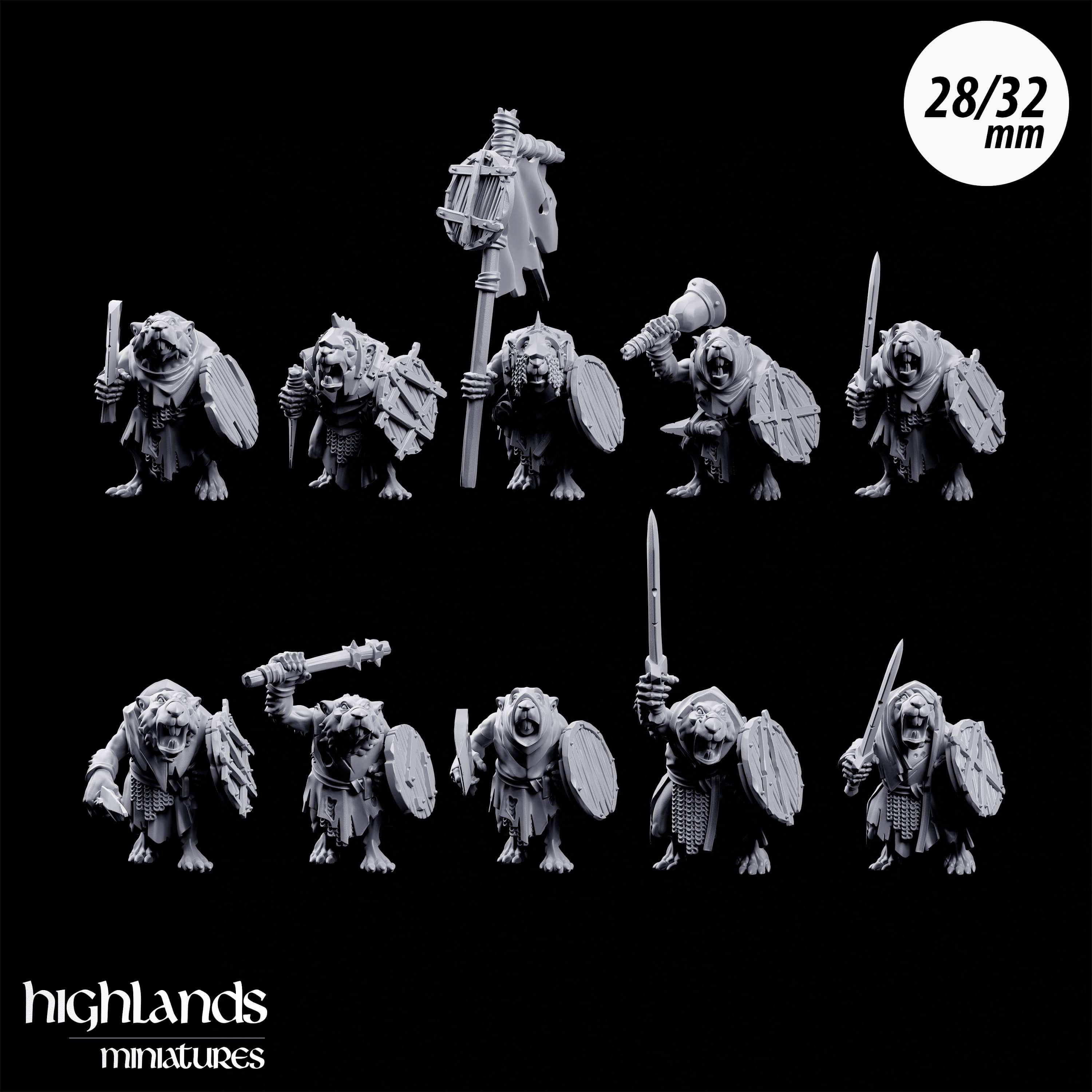 Sewer Rats with Hand Weapons