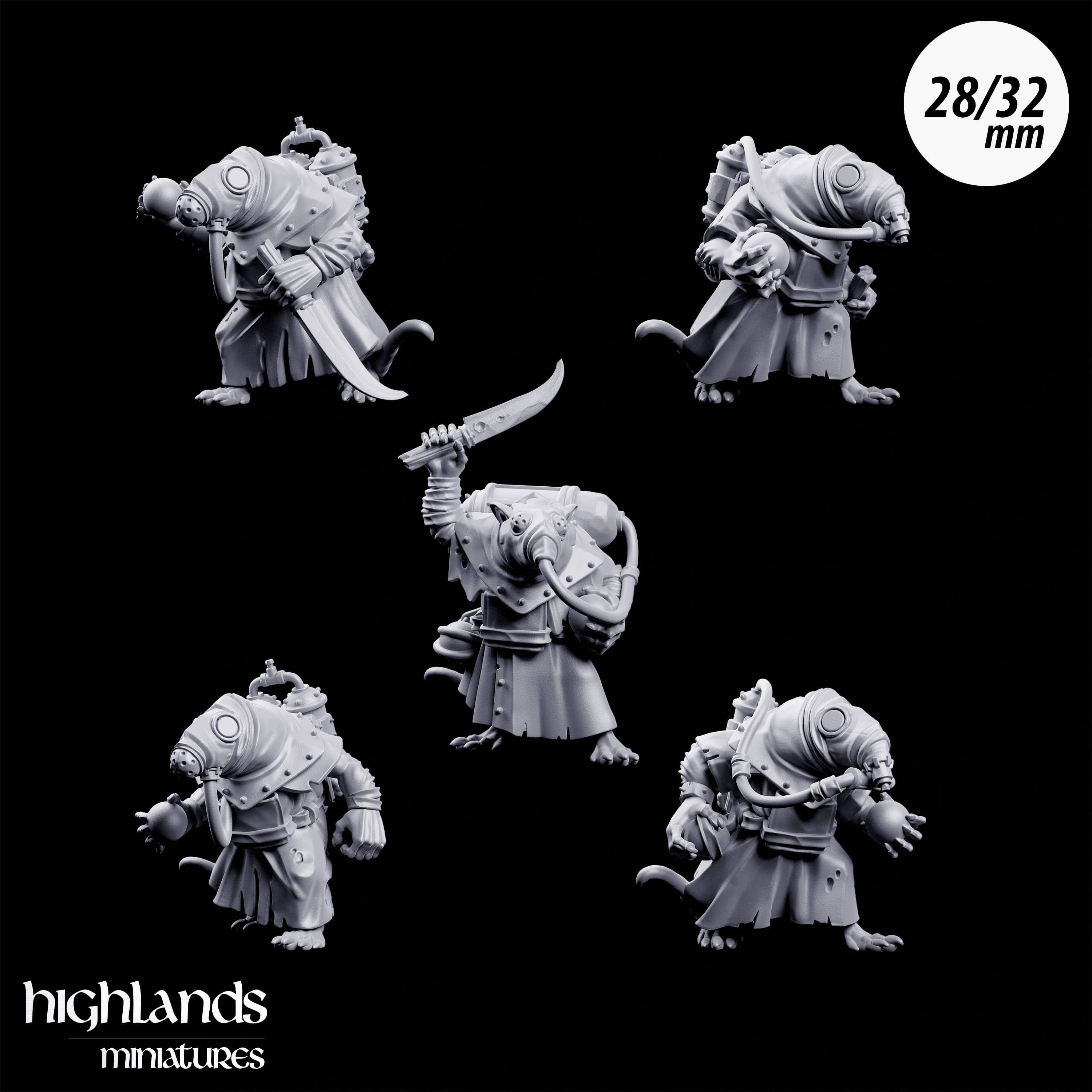 Vermin with Gas Masks