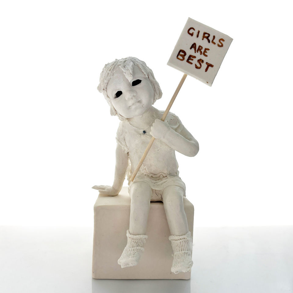 Thumbnail: Jemma Gowland • Sitting Protester II