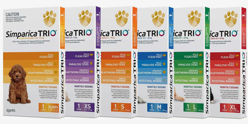 Simparica Trio 11.1-22lbs (6-pack) | CHEW AC