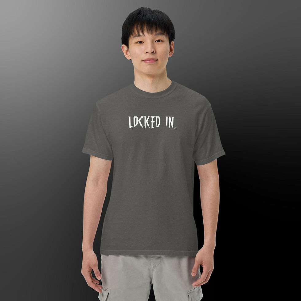 Thumbnail: KINITRO Locked in tee (white font)