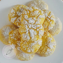 Lemon Crinkle Drop Cookies