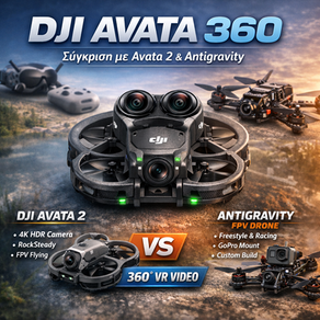 DJI Avata 360 vs Antigravity A1: Το νέο επίπεδο FPV εμπειρίας 