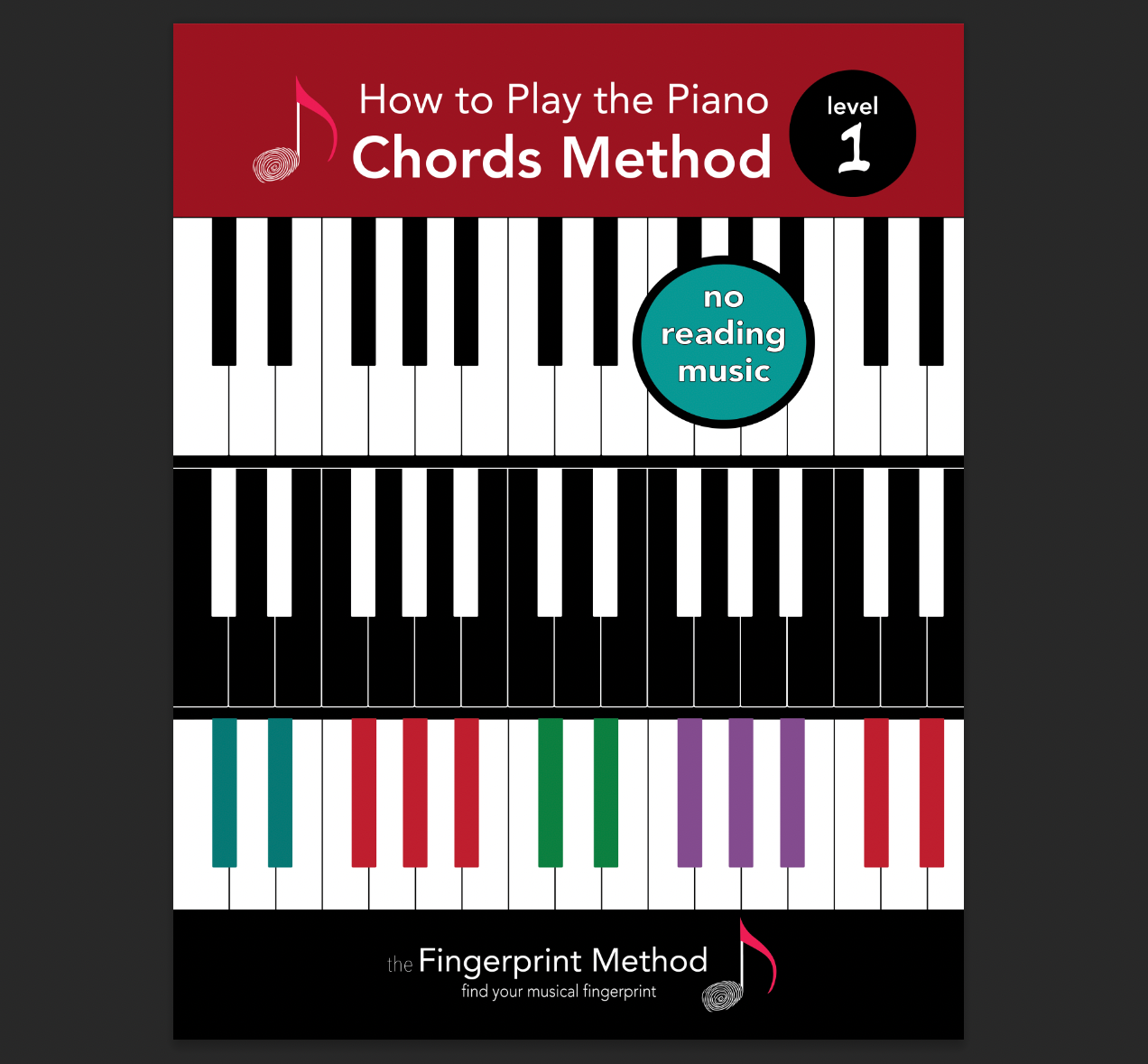 How to Play the Piano - Chords Method, Level 1 [Digital PDF Version]