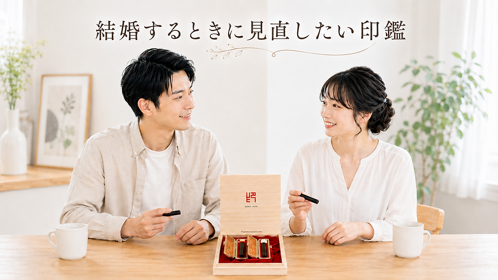 結婚するときに見直したい印鑑