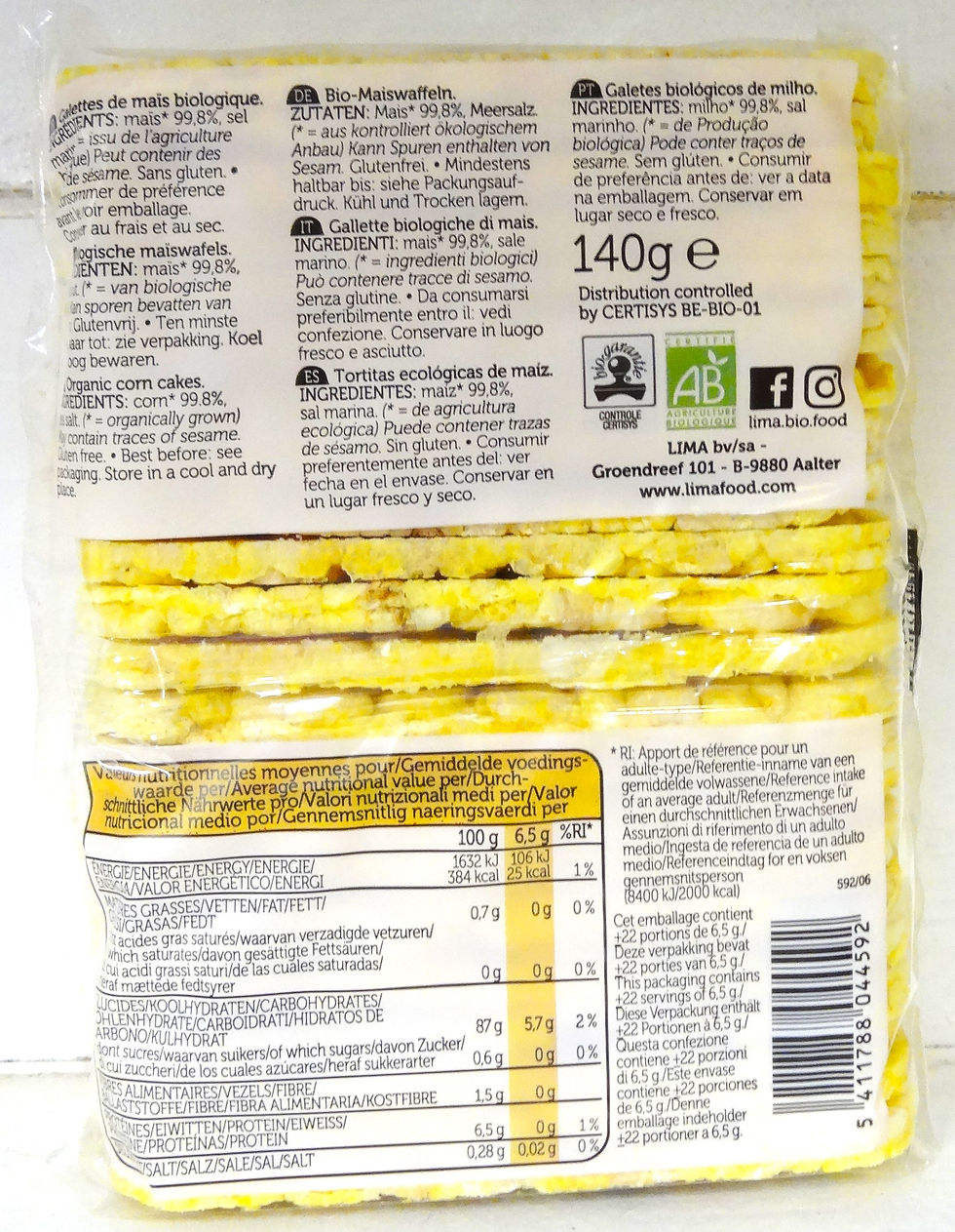 Miniature : Galette 100% Maïs 140gr