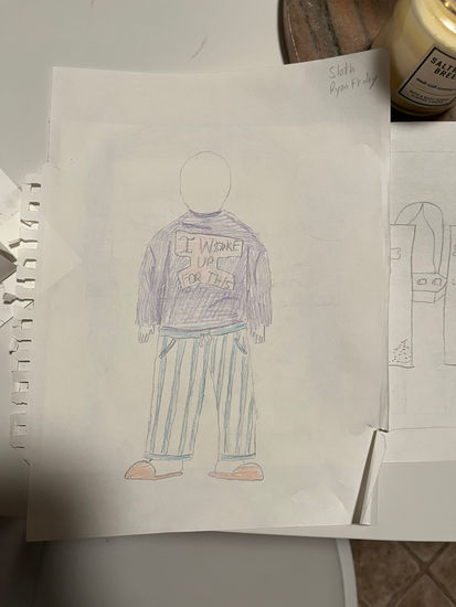 Costume Design of Sloth Sin