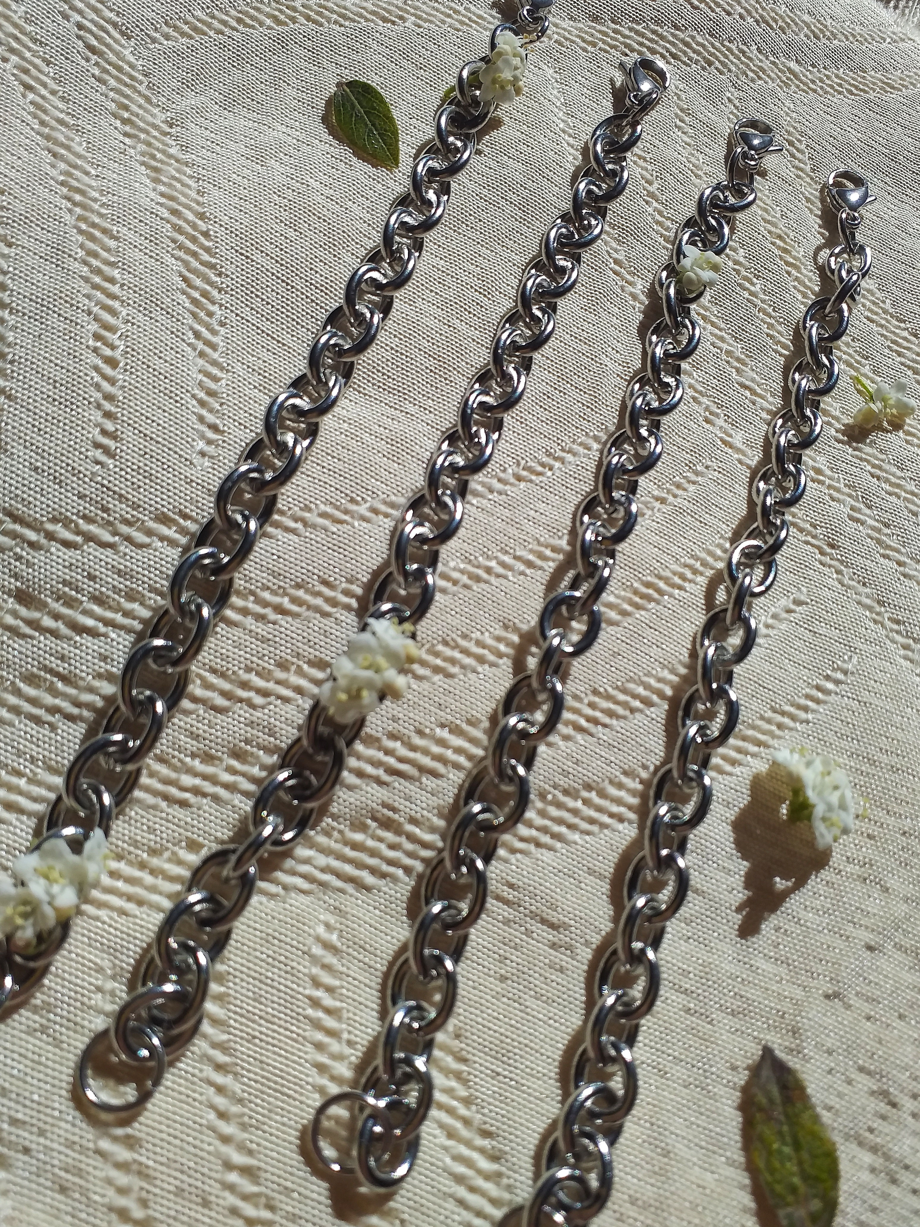 Pulsera de acero quirúrgico eslabon