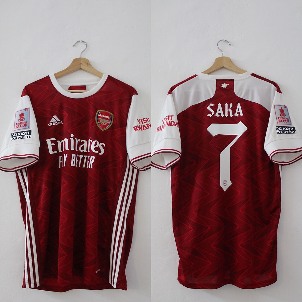 Thumbnail: 2020-21 Bukayo Saka FA Cup Arsenal Home Shirt *BNWT*