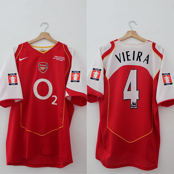 2005 Patrick Vieira FA Cup Finals Home Shirt (L) *Mint Condition