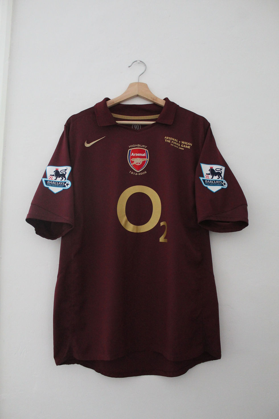 Thumbnail: 2005-06 Dennis Bergkamp Final Game Arsenal Home Shirt (L) *See Description*