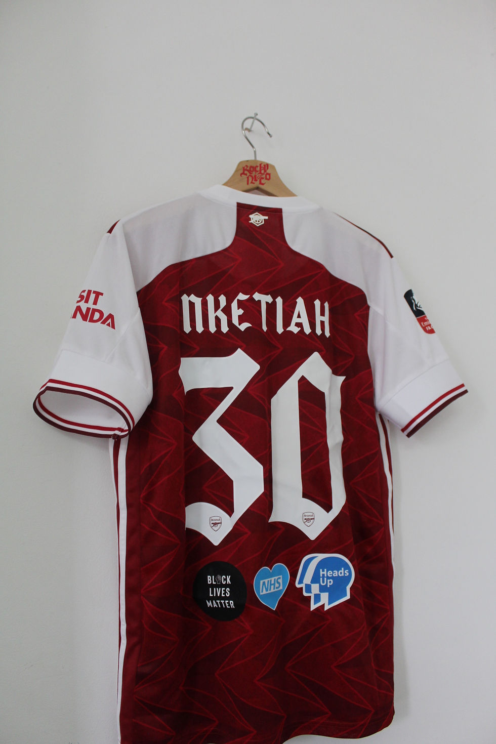 Thumbnail: 2020 FA Cup Finals Eddie Nketiah Stadium Home Shirt (M)