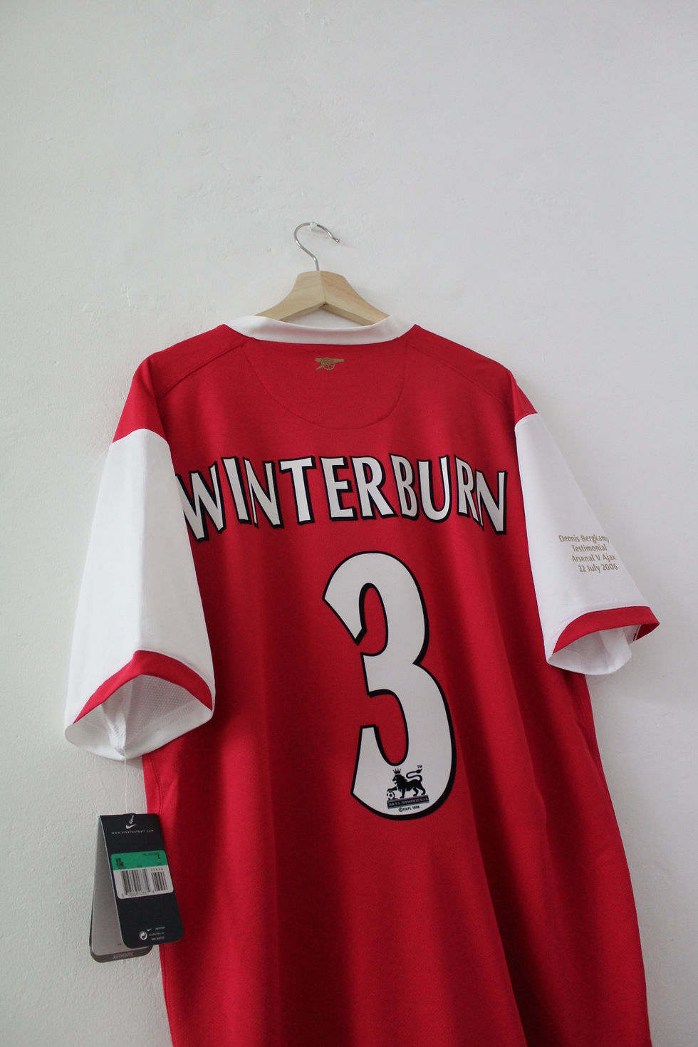 Thumbnail: 2006 Nigel Winterburn DB10 Testimonial Shirt (XL) *BNWT*