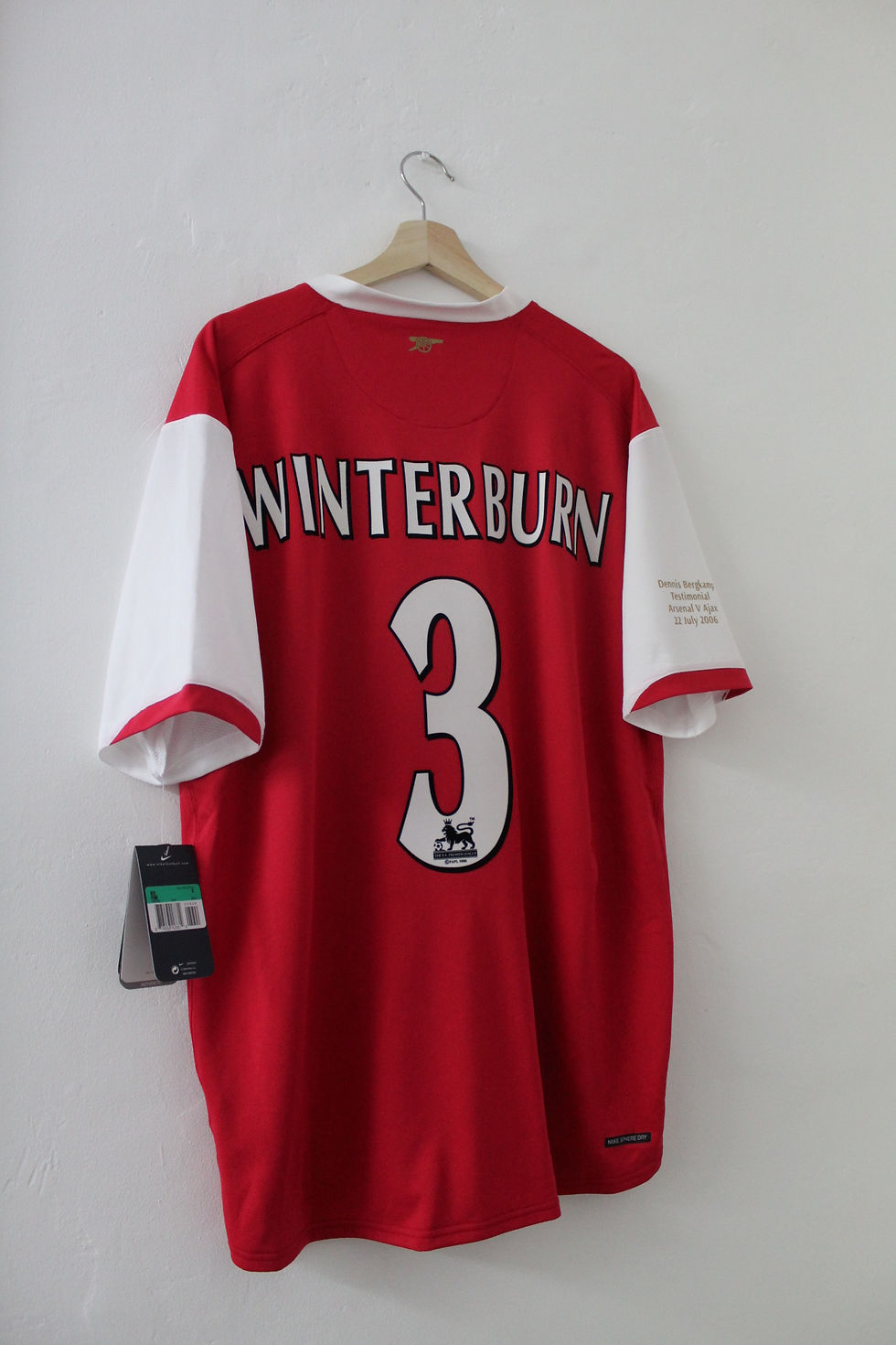Thumbnail: 2006 Nigel Winterburn DB10 Testimonial Shirt (XL) *BNWT*