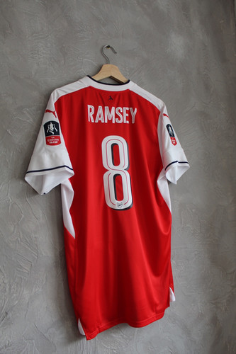アーセナル RAMSEY 8 正規品 M 2017 FAカップファイナル　シャツ 2017 Aaron Ramsey FA Cup Finals Arsenal Home Shirt BNWT (L
