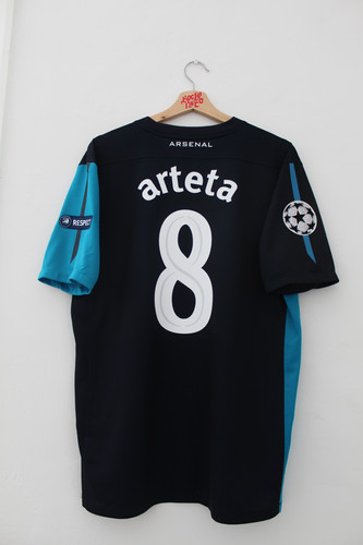 アーセナル　アウェイ　2011-12 L ARTETA 2011-12 Mikel Arteta Arsenal UCL Away Shirt (L) *Excellent