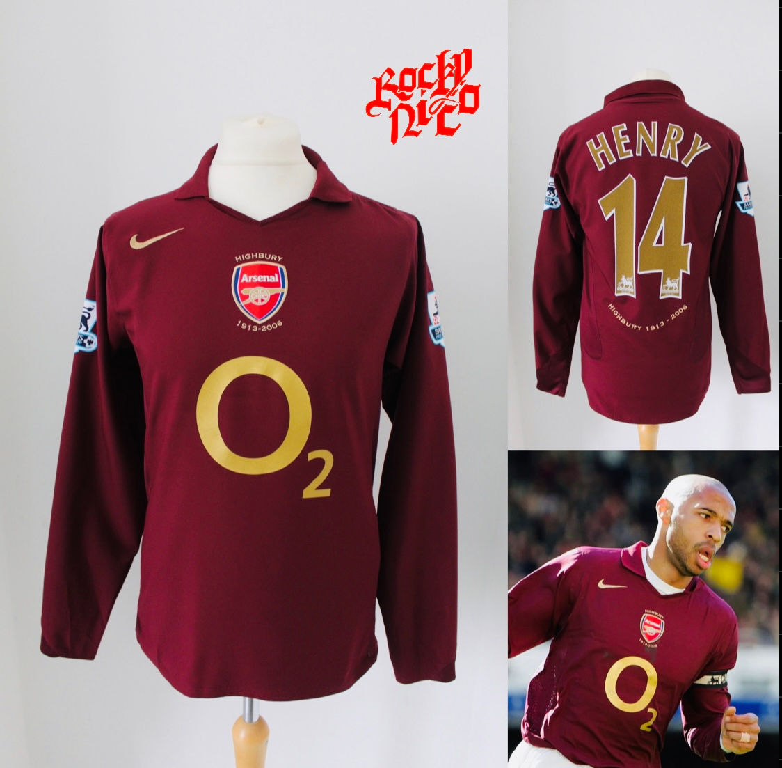 2005-06 Thierry Henry Long Sleeves Home Shirt