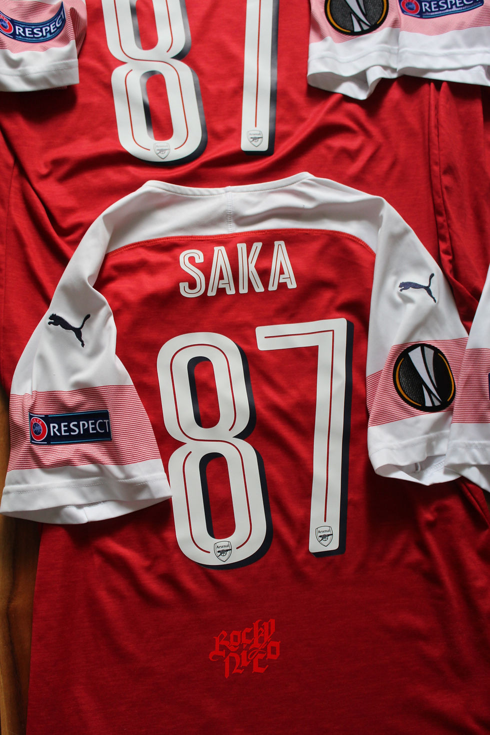 Thumbnail: 2018-19 Bukayo Saka UEL or Prem Home Shirt
