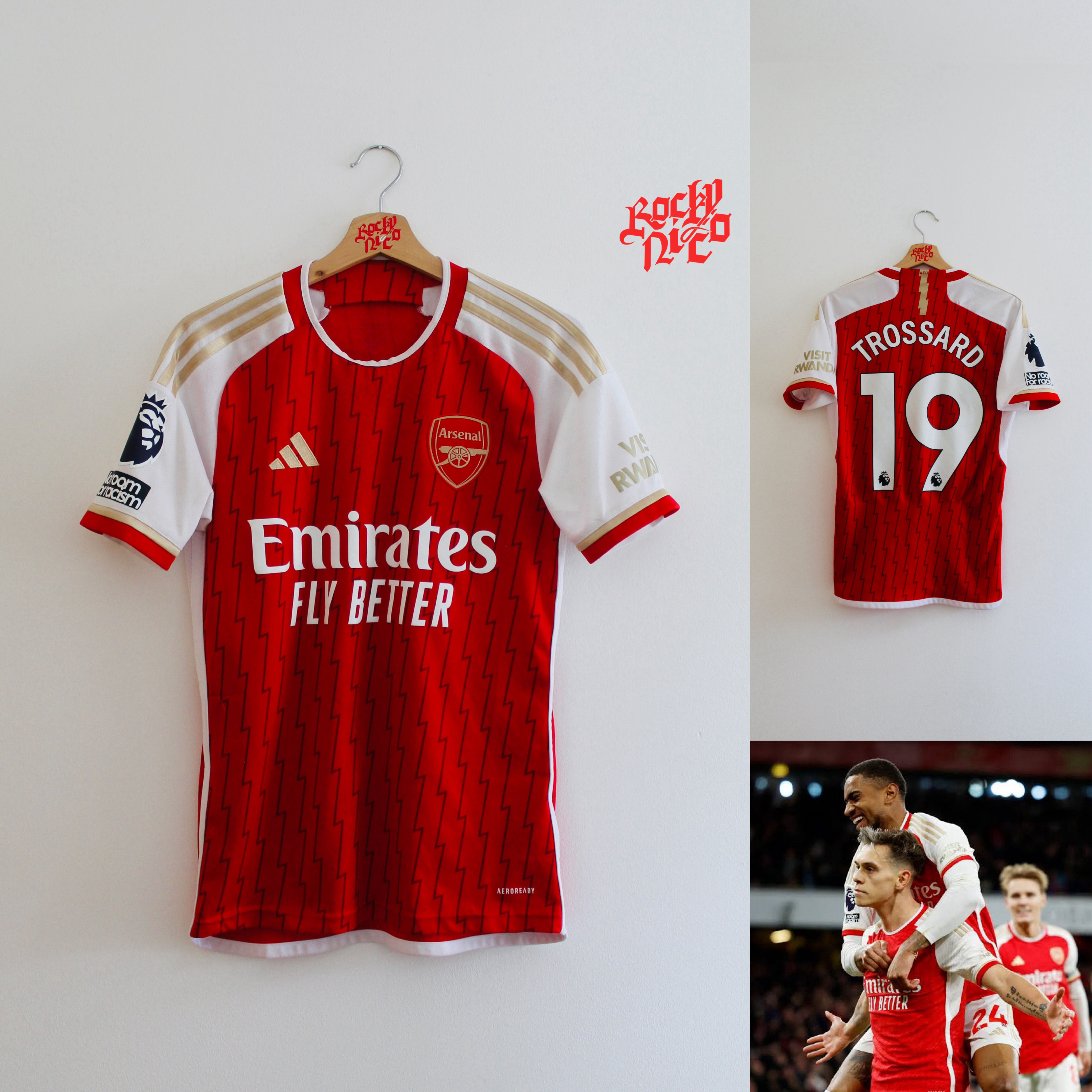 2023-24 Leo Trossard Home Stadium Shirt (XS) *Good*