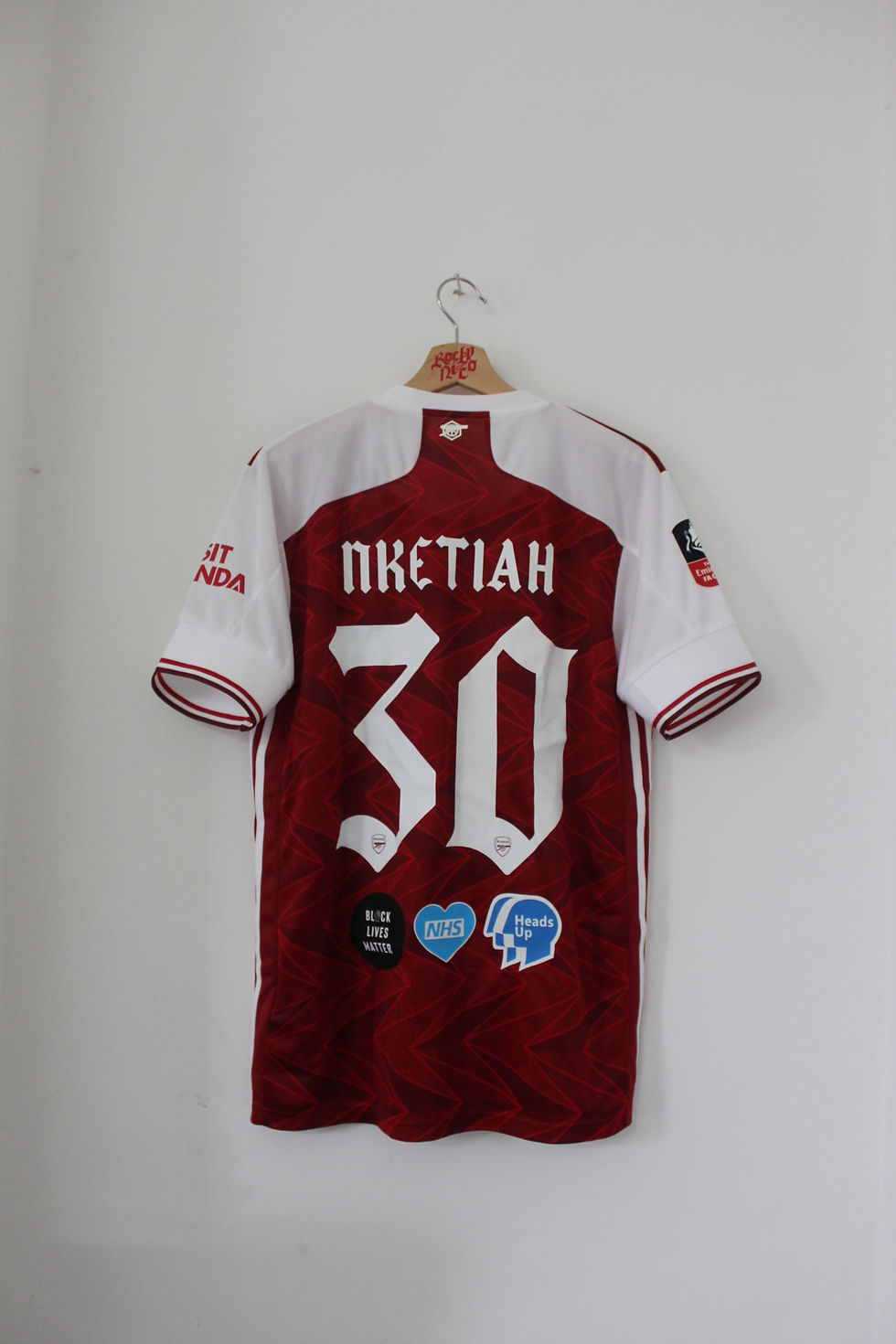 Thumbnail: 2020 FA Cup Finals Eddie Nketiah Stadium Home Shirt (M)