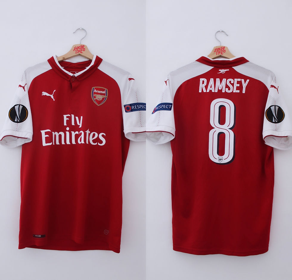 Thumbnail: 2017-18 Aaron Ramsey UEL Home Shirt (M) *Great*