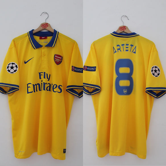 2013-14 Mikel Arteta Arsenal Away Shirt (XL) *Mint* | rockynico