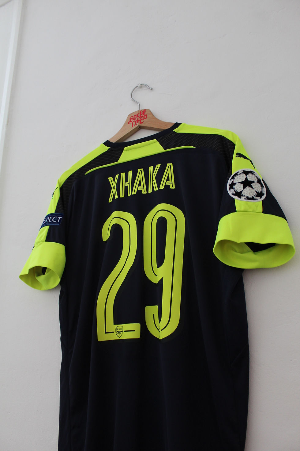 Thumbnail: 2016-17 Granit Xhaka UCL Third Shirt (M) *Good w/ Minor Flaws*