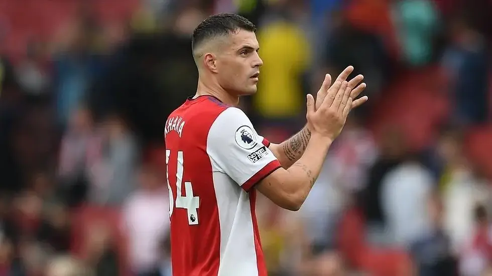 Thumbnail: 2021-22 Xhaka Premier League Authentic Home Shirt (S) *Mint*